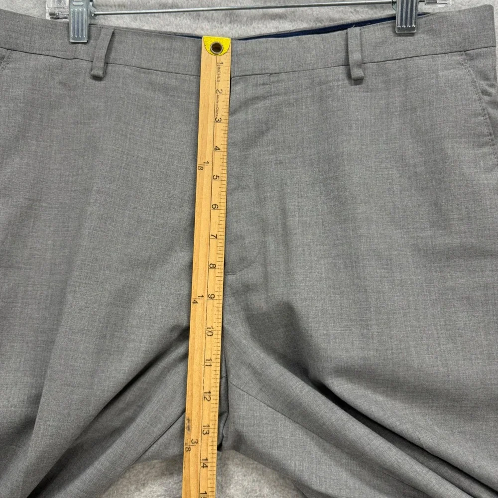 Banana Republic Dress Pants Mens 34x32 Grey Tailored‎ Fit Flat Front Trousers